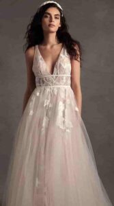 WillowBy Watters wedding dress for brides under 5 feet
